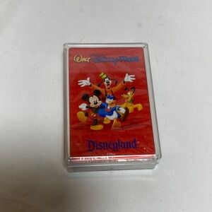 Vintage Disney Red Playing Cards with Mickey and Friends in original wrapper